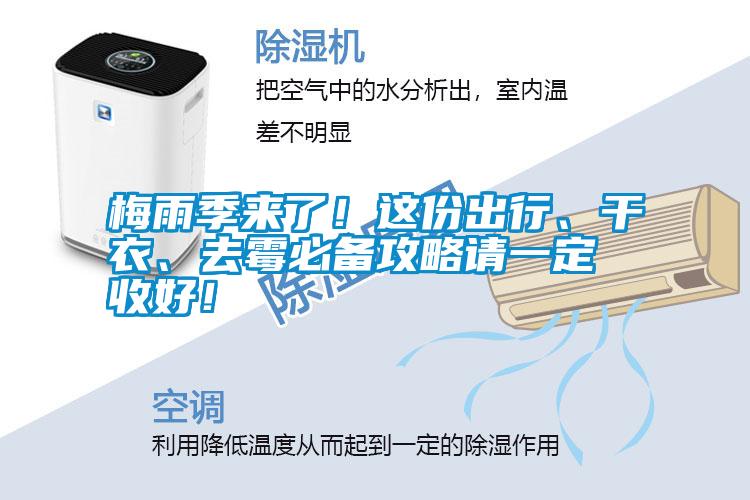 梅雨季來了！這份出行、干衣、去霉必備攻略請一定收好！