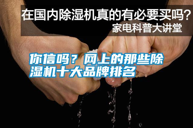 你信嗎?網(wǎng)上的那些除濕機十大品牌排名