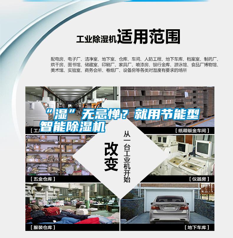 “濕”無忌憚？就用節能型智能除濕機