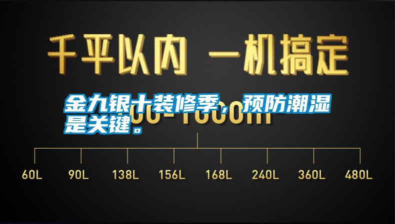 金九銀十裝修季，預防潮濕是關鍵。
