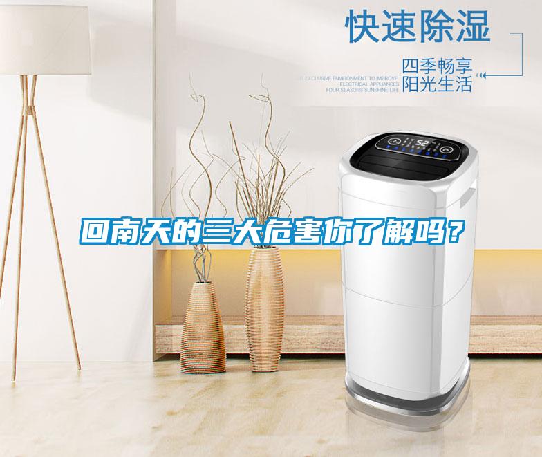 回南天的三大危害你了解嗎?