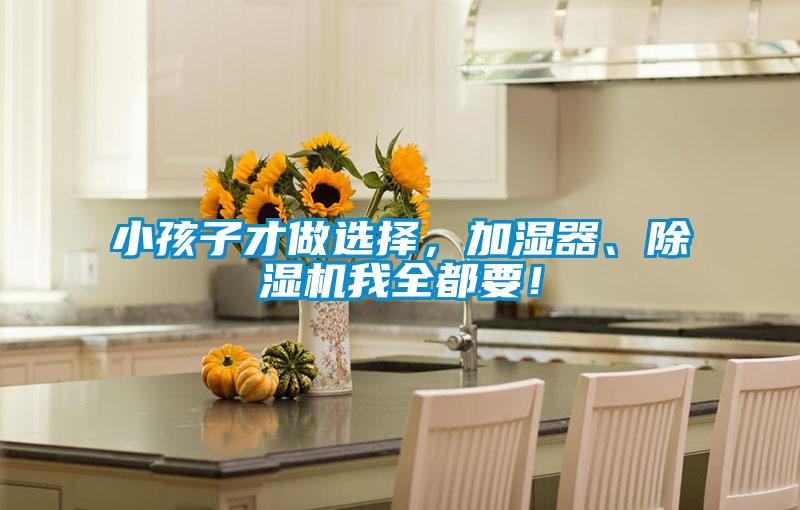小孩子才做選擇，加濕器、除濕機我全都要！