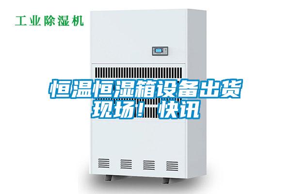 恒溫恒濕箱設備出貨現場!快訊