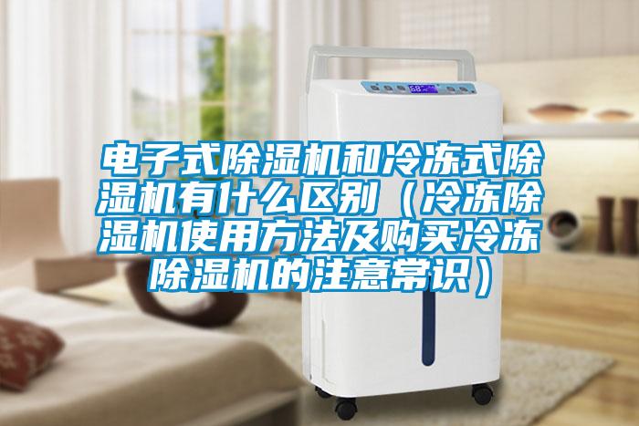 電子式除濕機(jī)和冷凍式除濕機(jī)有什么區(qū)別(冷凍除濕機(jī)使用方法及購買冷凍除濕機(jī)的注意常識)