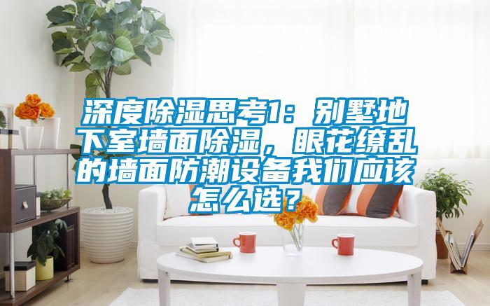 深度除濕思考1：別墅地下室墻面除濕，眼花繚亂的墻面防潮設備我們應該怎么選？