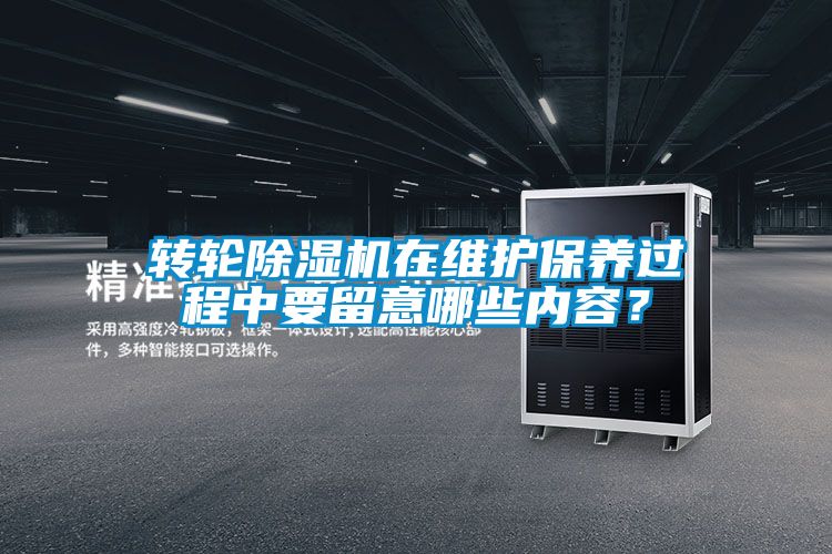 轉(zhuǎn)輪除濕機(jī)在維護(hù)保養(yǎng)過程中要留意哪些內(nèi)容?