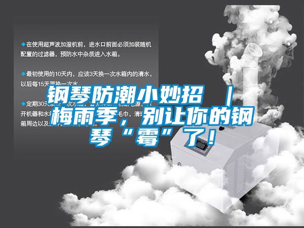 鋼琴防潮小妙招 ｜ 梅雨季，別讓你的鋼琴“霉”了！