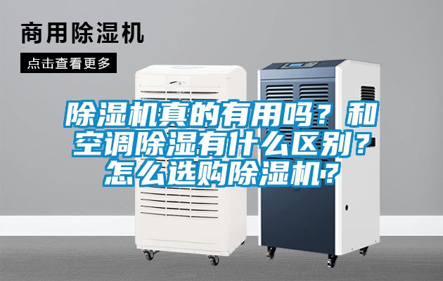 除濕機真的有用嗎？和空調除濕有什么區別？怎么選購除濕機？