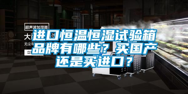 進口恒溫恒濕試驗箱品牌有哪些?買國產還是買進口?