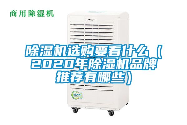 除濕機選購要看什么(2020年除濕機品牌推薦有哪些)